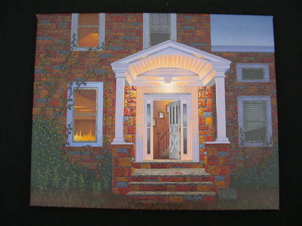 Fair Lawn Doorway At Twilight