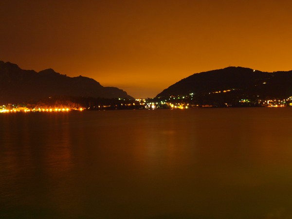 lake como at night