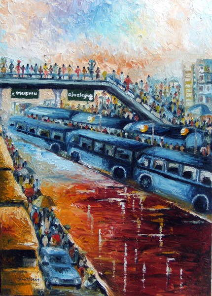 Lagos buzy traffic