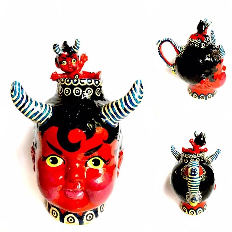 Devil Face Jug