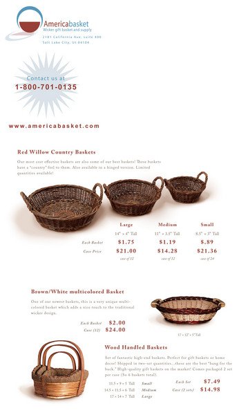 Gift basket trifold design
