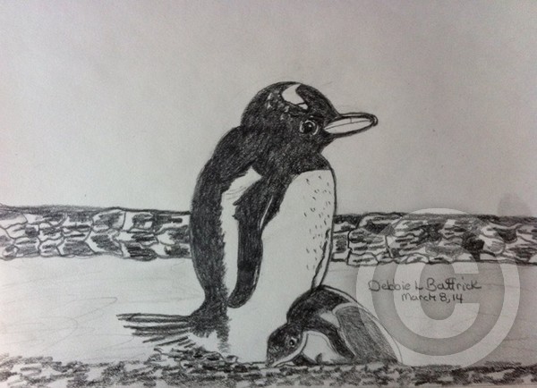 MOMMY AND HER LITTLE PENGUIN