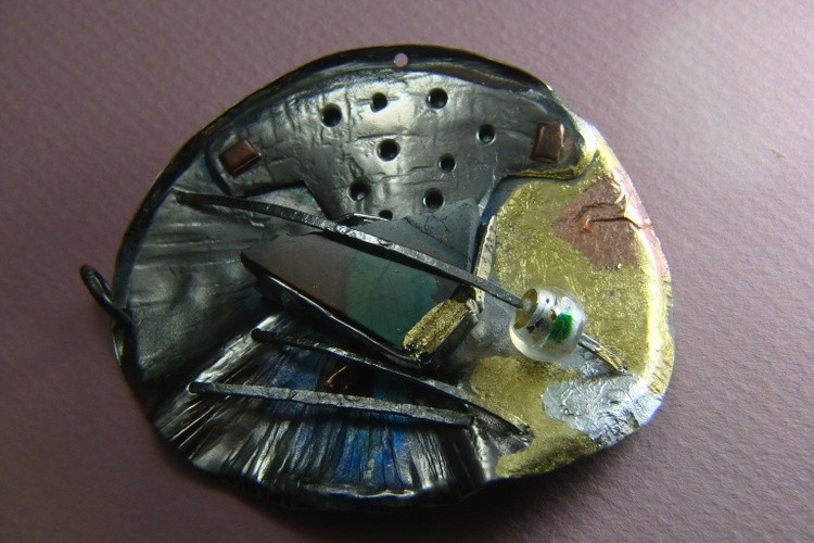 SOLD ,Contemporary Titanium Necklaces   Solid Bronze Sculpture. Pendant Beautiful Necklace Gomolka A