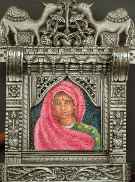 Rajasthani Lady in Jarokha