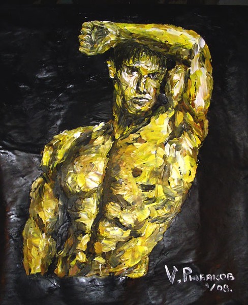 RUSSIAN Art IMPRESSIONism OIL PAINTING male