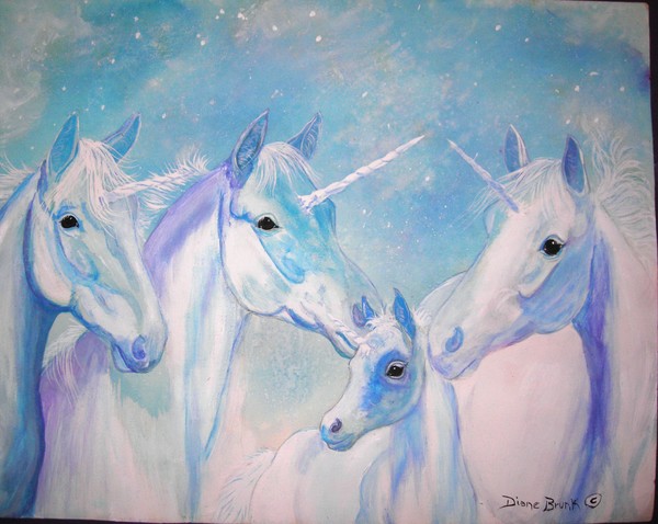 Unicorns Blue