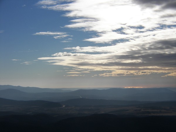 Sunset on the Nanos/Slovenia