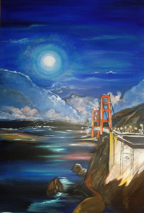 View from Marin San Francisco Golden Gate Bridge