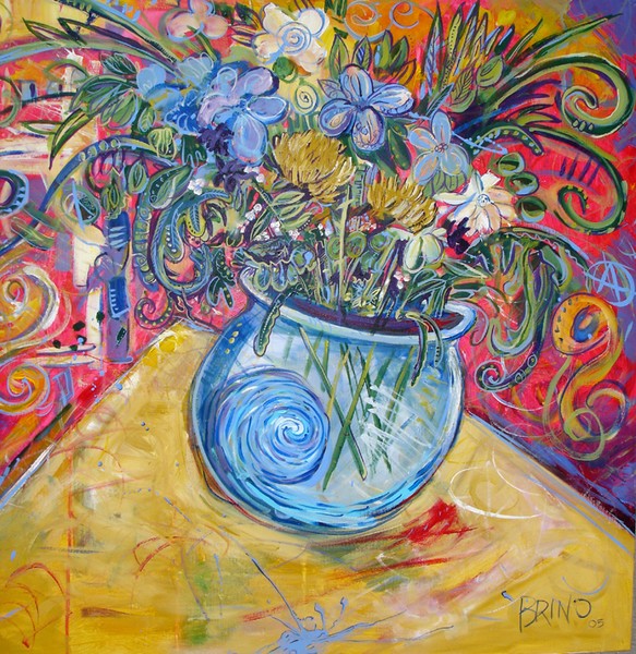 Lop-Sided Flower Bowl