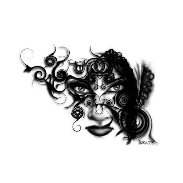 Curly Self Portrait