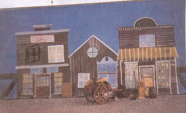 race track backdrop detail
