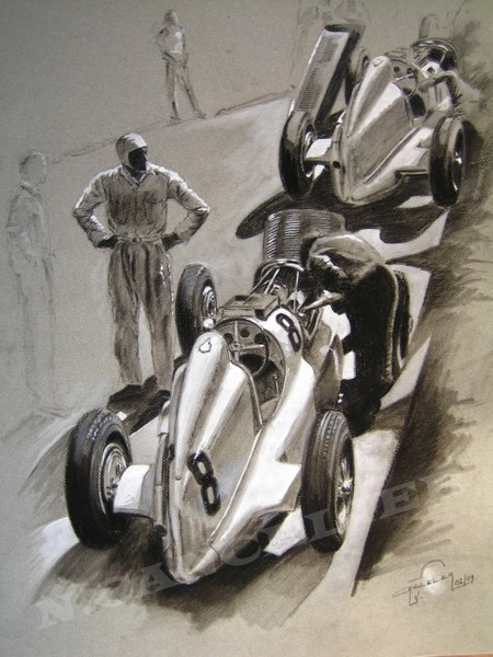 Silver arrows.
