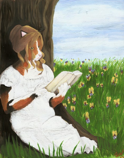 Cat Art - Regency Lady Emma