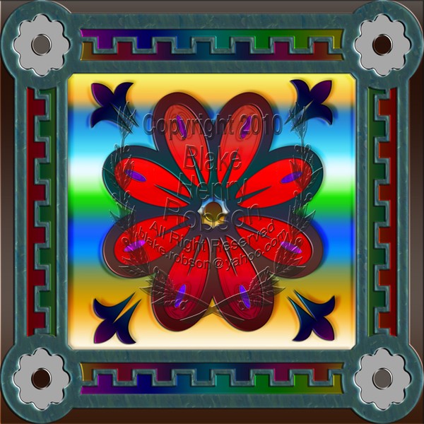 Red Flower Graphic