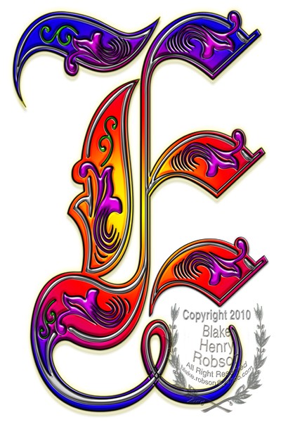 Letter E Alphabet Monogram