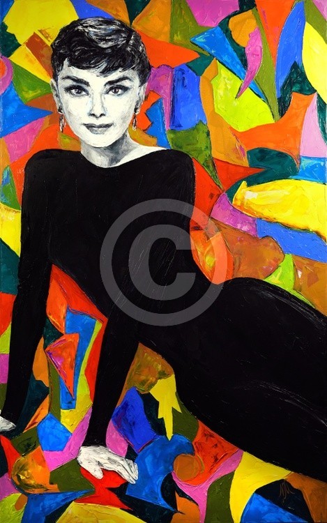 Audrey Hepburn on Abstract Fone