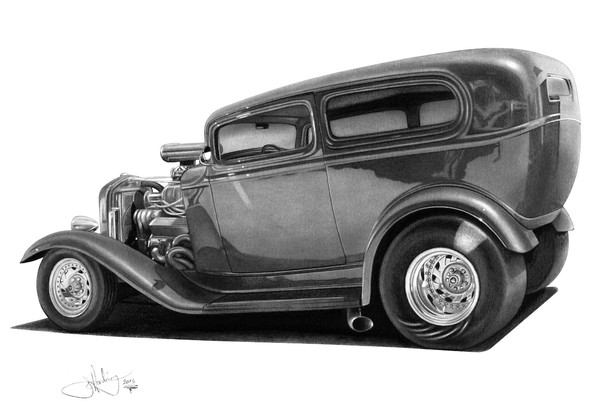 Hotrod Tudor drawing