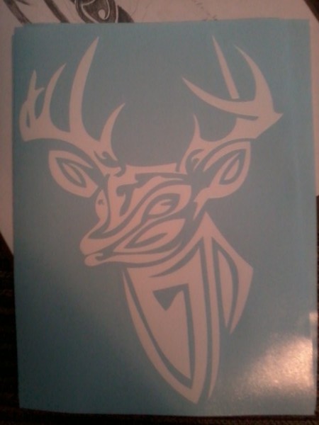 Tribal deer vinyl