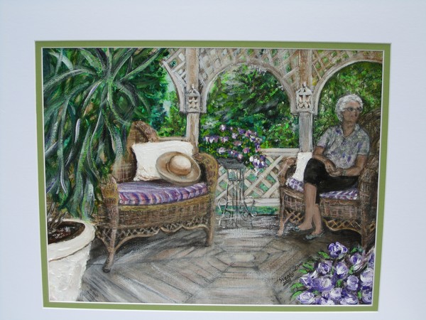 Mom's Purple Patio