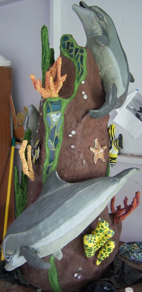 dolphin sculpture