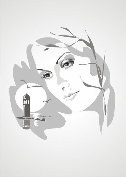 vector portrait 4