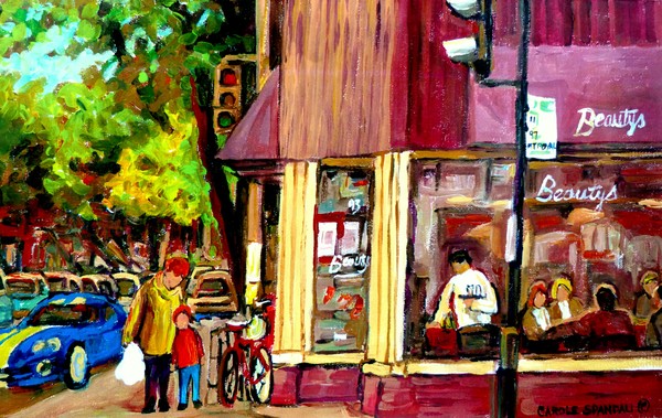 BEAUTY'S RESTAURANT WITH SPORTSCAR