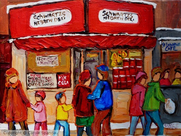 SCHWARTZ'S HEBREW DELI MONTREAL SCENES