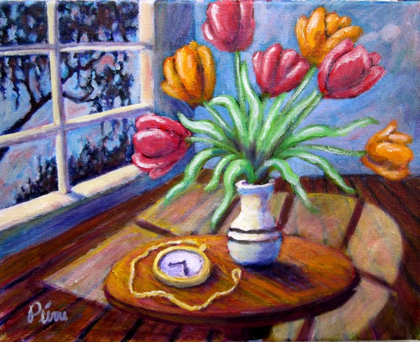 Tulip and Pocket Watch