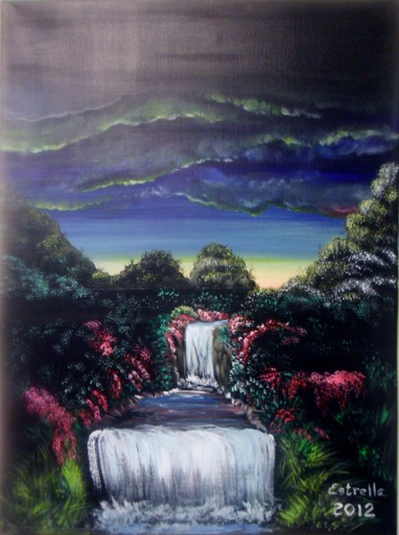 Faux waterfall