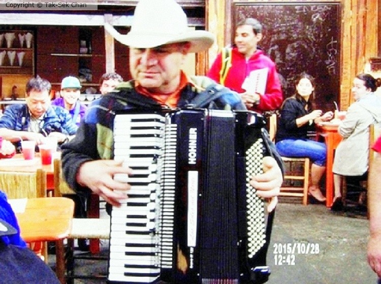 The Singer in the Cafe, Sandiago, Chile 10-28-2015