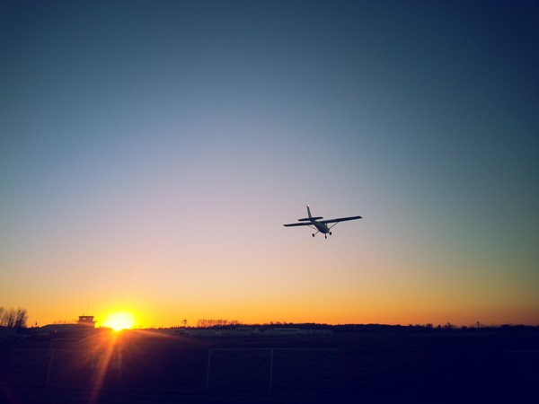 final approach on 26L at YPK