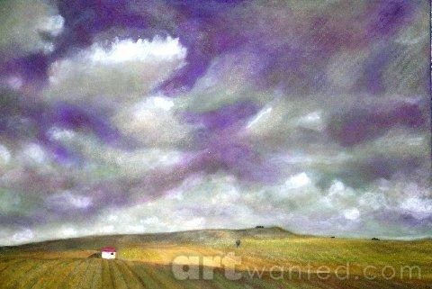 Lavender Tuscany sky