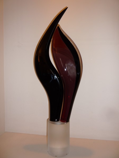 Venetian art glass STATUA INSIEME artist Seguso