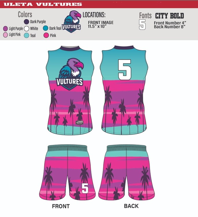 Vultures Flag Football Mockup