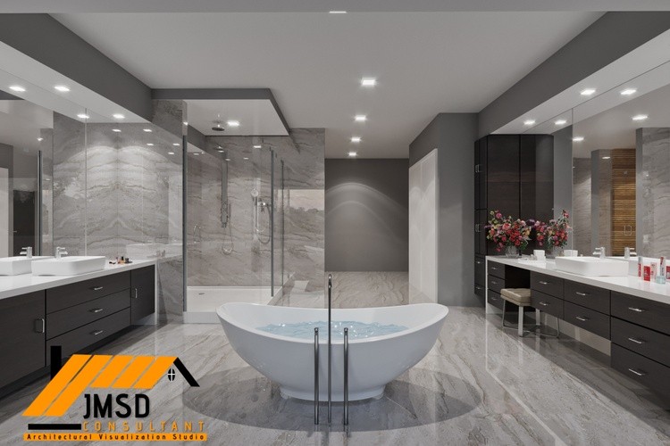 Bathroom Interior Design Visualization Palm Beach Florida