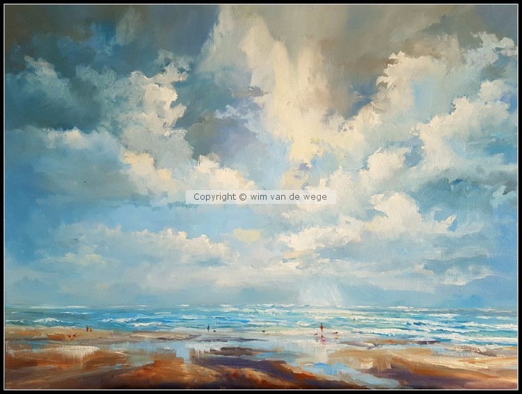 Reflections on the beach