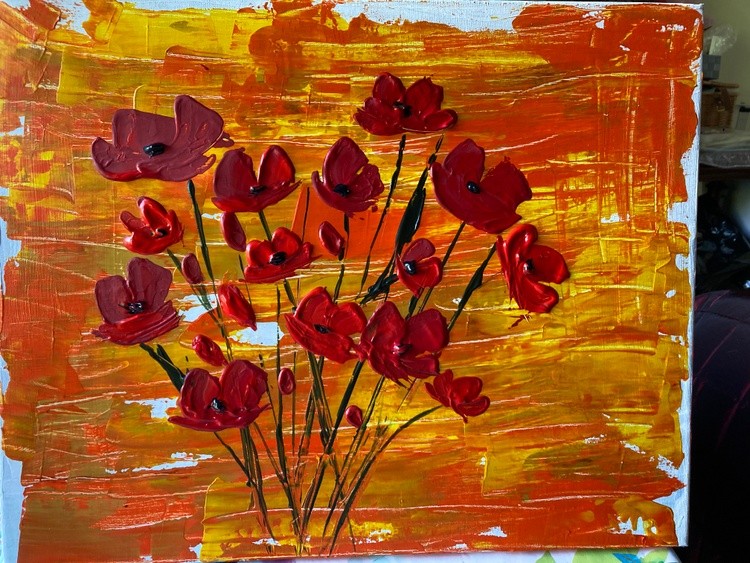 Red poppies