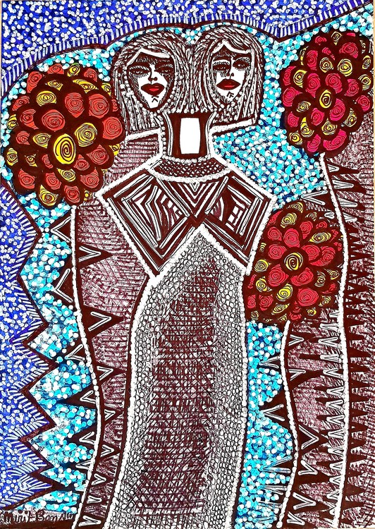 couples paintings modern art israel mirit ben nun 