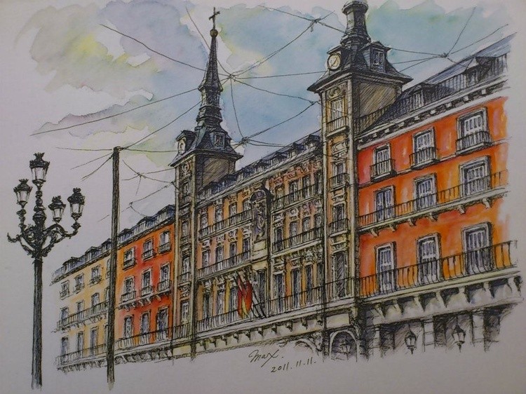 2 Hours Quick Sketch Madrid (no title)