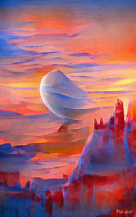 Sunset on Europa