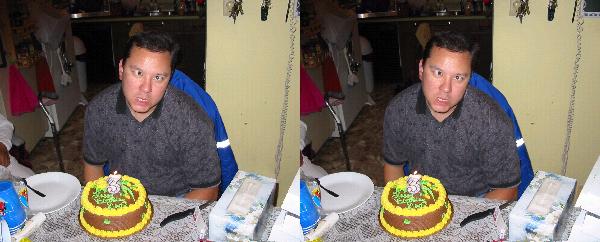 Dan's Birthday in Crosseye 3D