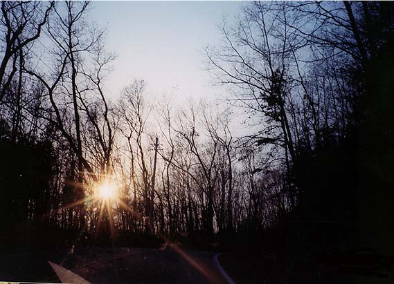 winter before sunset