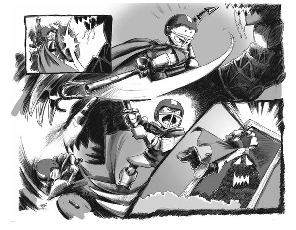 George and the Monster page 6 and 7