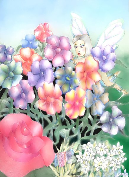 Fairy with Flowers