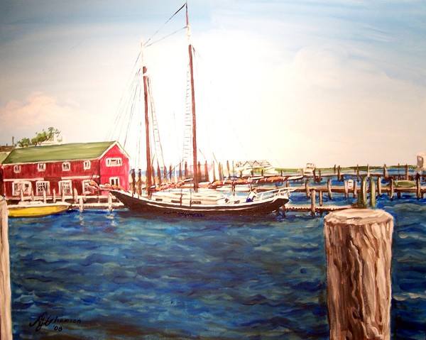 Sailing Ship at Port