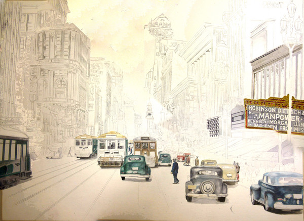 San Francisco Market Street ca1941