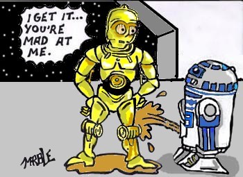 R2 mad at you?