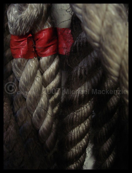 Red On Greasy Hempen Rope