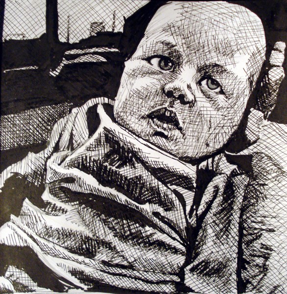 Crosshatched Baby