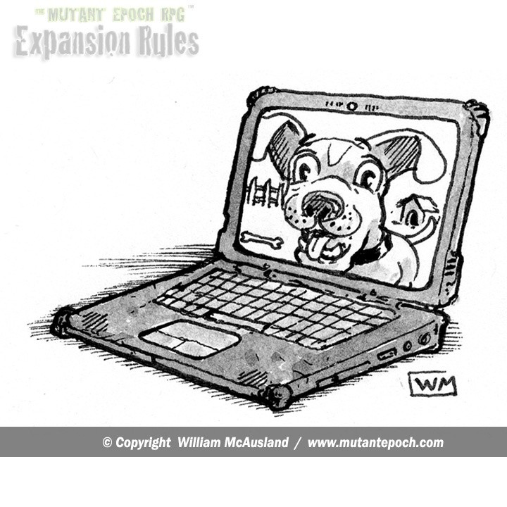 Digital Being inhabiting a Laptop Computer